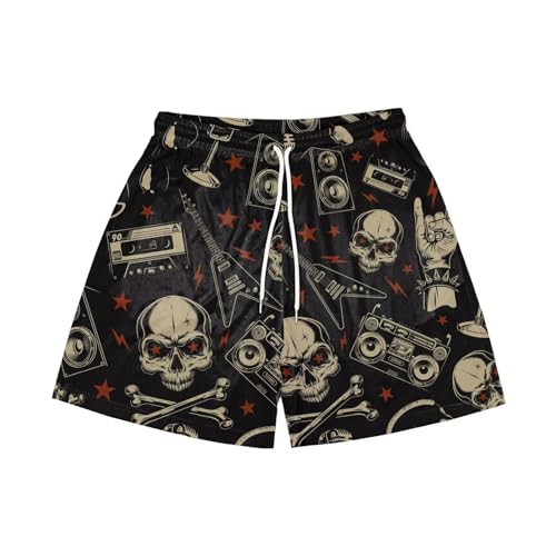 【送料無料】[UUEN] バスケットボールパンツ メンズ スポーツウェア スカルプリント ショーツ トレーニ..