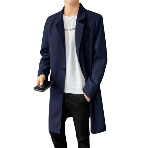 【送料無料】[KOGARASI] コート メンズ ロングジャケット トレンチコート 春秋服 冬用 アウター スリム 薄手 厚手 テーラードカラー ビジネス カジュアル 紳士服 大きいサイズ 男女兼用