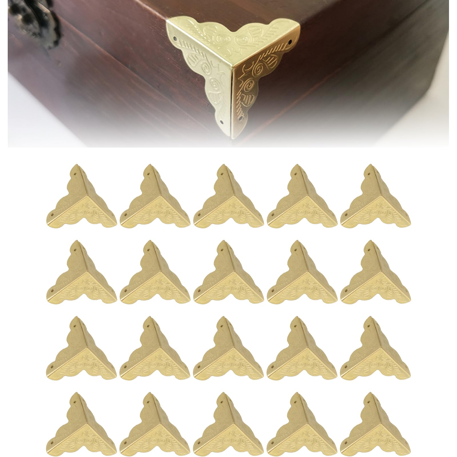 【送料無料】HanaHaul コーナー金具 コーナー保護 コーナーガード 金具 20個 鉄材質 角ガ ...