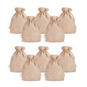 【送料無料】PH PandaHall 麻布袋 20枚 巾着袋 ラッピング袋 18x13cm 紐付き 和風収納袋 コットン袋 無地 ギフトバッグ ジュエリーポーチ 収納バッグ ラッピング用 プレゼント用 ミニポーチ 収納袋 手作り素材 浅い