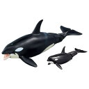 【送料無料】タカラトミー(TAKARA TOMY) アニア AL-08 シャチ親子 (水に浮くVer.) 動物 恐竜 おもちゃ 3歳以上