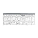 【送料無料】Logicool(ロジクール) 静音 Bluetooth ワイヤレスキーボード K580OW オフホワイト 超薄型 小型 Unifying テンキー 無線 Windows Mac iPad iOS Android Chrome Surface K580 国内正規品