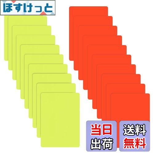 【送料無料】OLYCRAFT 10セット レフリーレッドカード 審判カード PVC 警告カード レッドカードとイエローカード レフリーペナルティカード レフェリ...