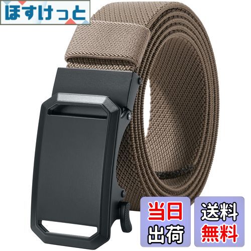 【送料無料】[LionVII] ベルト メンズ 伸縮 - オートロック式 ナイロンベルト 作業 スポ ...