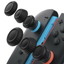 【送料無料】JSAUX Switch 2 スティックカバー・JoyCon対応・滑り止め・快適な握り心地・人間工学デザイン・耐久性高い・黒(ブラック)・3組(6個)-滑り止め強化版