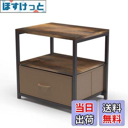 【送料無料】MAHOUYA サイドテーブル コーヒーテーブル ベッドサイドテーブルミニソファテーブル 収納..