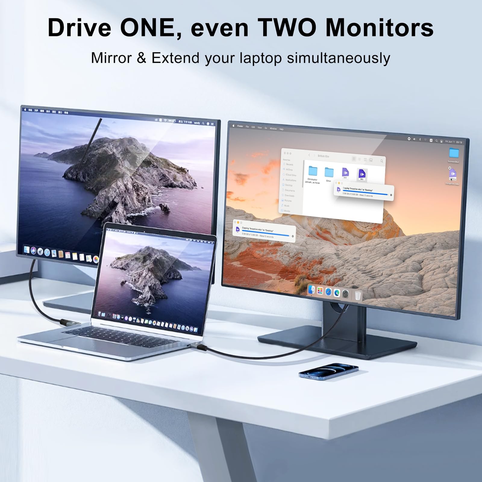 【送料無料】Thzzhnno USB C-VGA 色：グレー、サイズ：3M
