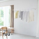 \新生活準備&洗濯花粉対策/【室内物干し】壁面用 fuu(フー)hossNAGAE|物干し金物 突っ張り 部屋干し 洗濯 物干し コンパクト 収納 省スペース ...