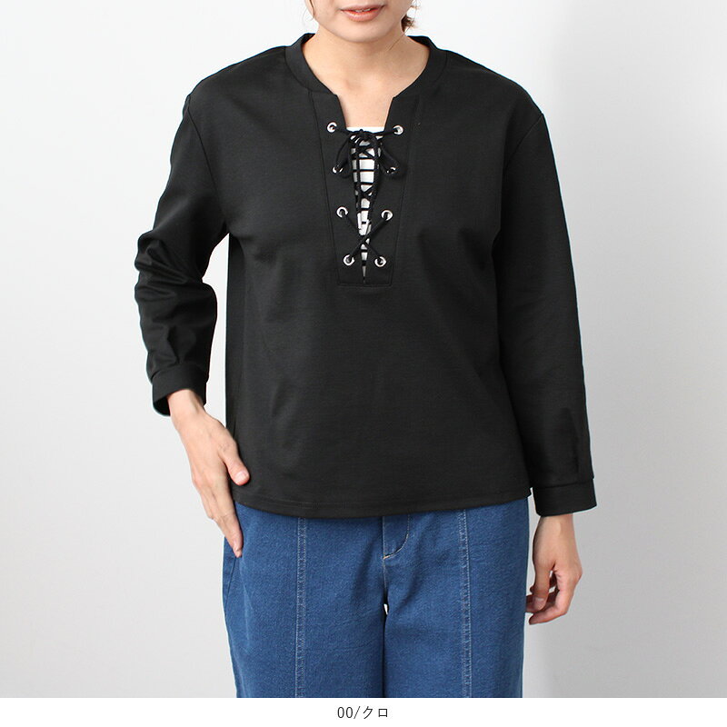 【セール M〜5L】レイヤード風 カットソー 大きいサイズ レディース 春 長袖 Tシャツ 【MB エムビーミントブリーズ】 婦人服 ファッション 30代 40代 50代 60代 ミセス 【返品交換不可】 hot-air-10023001 Hot-air 大きいサイズ レディース サンプル画像2