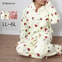 【セールLL~6L】【セールMiffy】ミッフィー×フルーツ柄 ふわもこプレミアムルームウェアセット大きいサイズ レディース 冬 あたたか 長袖 キャラクター 総柄 うさぎ 【セールmiffy ミッフィー】 婦人服 婦人パジャマ ファッション おしゃれ 可愛い 通販
