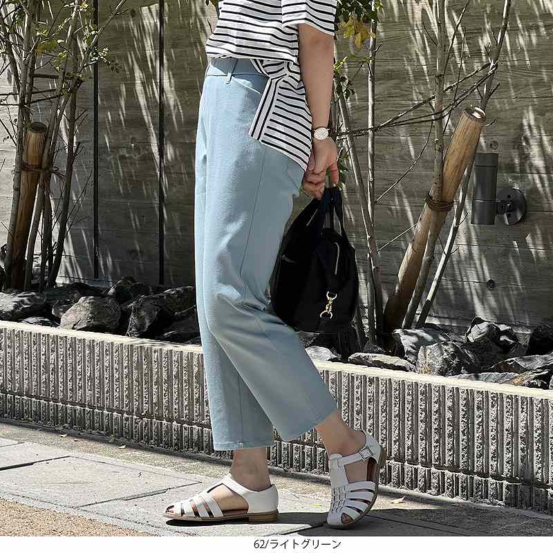 【セール L〜5L】ストレッチ クロプト パンツ 大きいサイズ レディース クロップドパンツ 春 夏 パンツ 伸縮 伸びる スリムパンツ 【MB エムビーミントブリーズ】 婦人服 ファッション 30代 40代 50代 60代 ミセス 【返品交換不可】 11s hot-air-10023237 Hot-air 大きいサイズ レディース サンプル画像3
