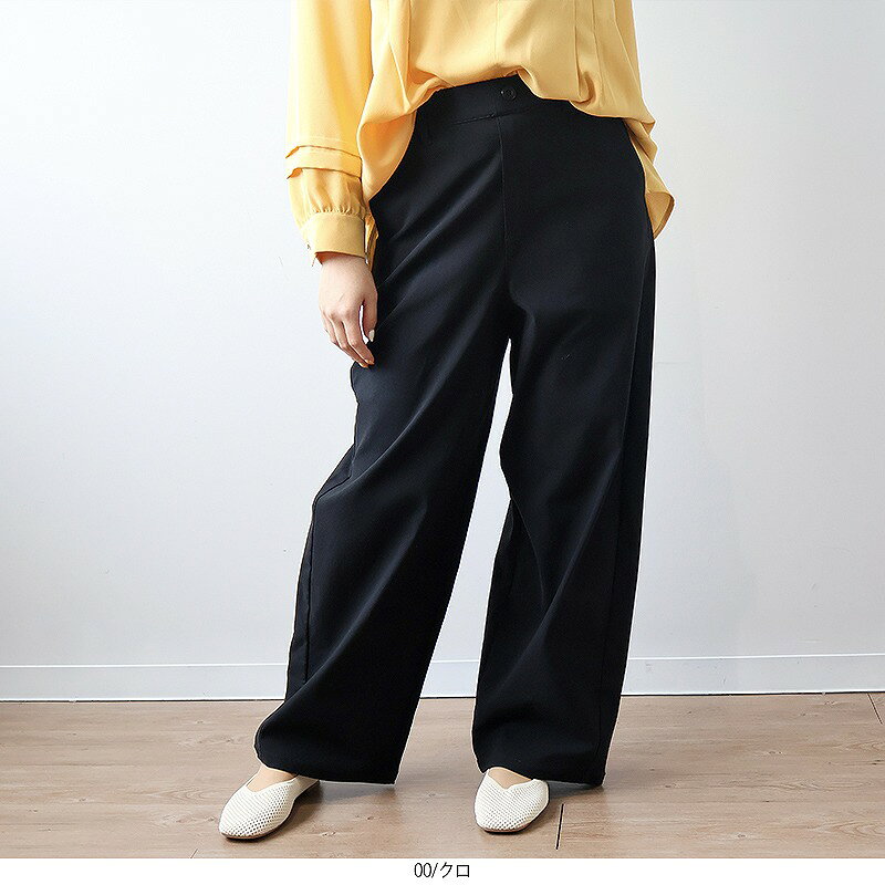 【20%OFFクーポン】【セールL〜6L】ストレッチ カーブパンツ ロングパンツ ストレート 伸びる 伸縮性 大きいサイズ レディース 【MB エムビーミントブリーズ】 婦人服 ファッション 30代 40代 50代 60代 ミセス おしゃれ 通販 【返品交換不可】 hot-air-10023798 Hot-air 大きいサイズ レディース サンプル画像2