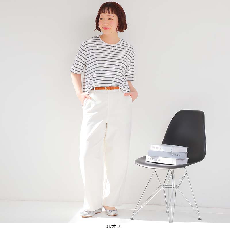 【20%OFFクーポン】【セールL〜6L】ストレッチ カーブパンツ ロングパンツ ストレート 伸びる 伸縮性 大きいサイズ レディース 【MB エムビーミントブリーズ】 婦人服 ファッション 30代 40代 50代 60代 ミセス おしゃれ 通販 【返品交換不可】 hot-air-10023798 Hot-air 大きいサイズ レディース サンプル画像3