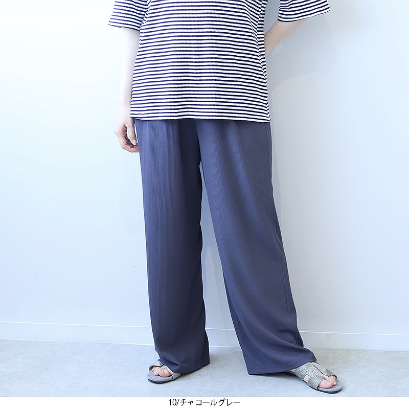 【セールL〜5L】接触冷感 イージーパンツ 大きいサイズ レディース 夏物 ひんやり 涼しい 冷たい ロングパンツ ウエストゴム 楽ちん【leswel レスウェル】 婦人服 ファッション 20代 30代 40代 50代 ミセス おしゃれ 通販 【返品交換不可】 hot-air-10023972 Hot-air 大きいサイズ レディース サンプル画像2