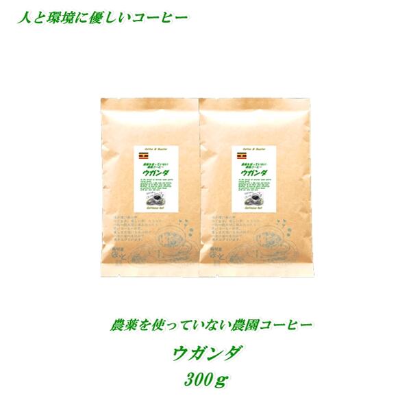 内容量 焙煎コーヒー豆300g 賞味期限 美味しく飲めるのは、常温で約2週間、冷蔵で約1ヶ月、冷凍で約3ヶ月 保存方法 常温でも可能ですが、冷蔵または冷凍保存をお薦めしています 原材料 ウガンダコーヒー生豆農薬未使用栽培 商品説明 農薬を使っていない農園コーヒー。バランスの取れたマイルドな味わい。農薬未使用栽培 配送方法 ◆こちらの商品は、メール便送料無料でお届けします。　◆こちらの商品は、コーヒー豆の合計600gまで同梱できます。コーヒー豆以外の商品は同梱できません。その他の商品をご購入の場合、別途送料が発生する場合がございます。後ほど、当店よりお送りする受注確認メールにて、送料等お知らせ致します。　 【メール便配送でのご注意事項】 ※配送日時の指定はお受けできません。 ※ギフト、プレゼント配送はお受けできません。 ※お支払い方法を代金引換決済をご選択の場合、宅配便配送となり、メール便送料無料ではなくなり、宅配便送料が加算されますのでご注意ください。その場合、楽天市場より送られる、自動受注確認メールでは、送料等は加算されておりません。後ほど、当店よりお送りするメールにて、送料、手数料等を含んだお買い上げ合計金額をお知らせ致します。 ※メール便は縦25cm・横35cm・厚さ2センチの大きさになります。お客様の郵便ポストや新聞受けに入らない場合、不在通知を入れ、郵便局に持ち帰る場合がございます。その際は、不在通知の内容でのご対応をお願い致します。&nbsp; 農薬を使っていない農園コーヒーウガンダ 　300g アフリカ大陸ウガンダ共和国の農薬を使っていない農園コーヒーをご紹介します。 ウガンダは、アフリカ大陸内陸部に位置し、エチオピア、ケニア・タンザニアなど、アフリカでも有名なコーヒー産出国と国境を接しており、近年コーヒー栽培に力を注いでおり、高品質のコーヒーを栽培しています。 栽培地域は、ウガンダで2番めに高い山、エルゴン山山麓に位置し、周りには国立公園もあり、自然環境が大切に守られている。無農薬栽培で育てられたコーヒーの実は、Kawacom社の近代的な施設で精製処理され、磨き上げられた高品位コーヒーとして輸出されます。 農薬未使用栽培で、レインフォレスト・アライアンス認証、グッドインサイドを受けています。 栽培地域 標高：1300m〜1900m 加工方法：水洗方式 乾燥方法：天日、機械併用 農薬未使用栽培 マイルドな味わいの中にも、しっかりとしたコクがあり、スッキリとした酸味を感じるコーヒーです。 &nbsp; &nbsp; “農薬を使っていない農園コーヒー” &nbsp; &nbsp; 農薬を使っていない農園コーヒーは ※土壌に最低3年以上農薬を使っていない。 ※化学肥料は使わない。 ※肥料を使用する場合は有機肥料のみを使用する。 ※栽培により環境破壊を起こさない。 ※農園において、労働条件、環境・衛生管理の整備、向上を図る。 ※無農薬栽培管理プログラムの制定及び実施を行う。 以上のような厳密な条件を満たしている、安心・安全で人と環境に優しい農園で栽培されているコーヒーです。 　 　　 　 　　 　 　 　　 　 &nbsp; &nbsp; &nbsp; &nbsp; &nbsp; &nbsp;