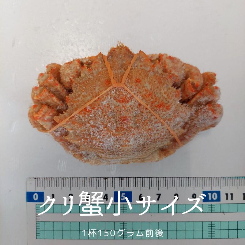 北海道産 冷凍 ボイル済 クリ蟹 小サイズ 1杯 150g前後