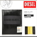 ディーゼル 定期入れ メンズ ディーゼル DIESEL パスポートケース カバー X06168 P2190 PASSPORT MONEY-CAGE ブラック DS2937 メール便送料無料