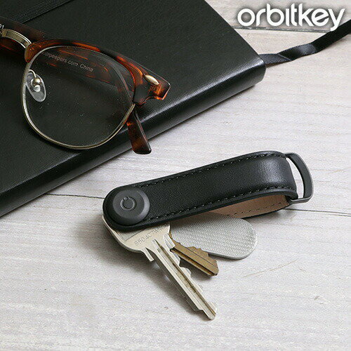 Orbitkey オービットキー 2.0 Leather Black×Black キーケース レザー キーカバー キーオーガナイザー コンパクト アクセサリー 鍵 牛革