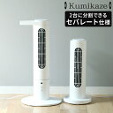 扇風機 スリムファン Kumikaze クミカゼ タワーファン サーキュレーター セパレート 風量調節 リモコン付 小型 省スペース コンパクト 送風 タイマー シンプル リビング キッチン 洗面所 衣類乾燥 部屋干し 室内干し 洗濯物 空気循環 ギフト OLF-S100【ポイント10倍】