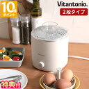 【特典付】蒸し器 ビタントニオ フードスチーマー プラス せいろ スチームクッカー エッグボイラー 蒸し料理 2段タイプ Vitantonio 同時調理 電気蒸...