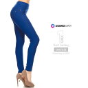 伸びーーる!!デニム風 ハイウエスト レギンス ポケット付 ジェギンス レディース コットンパンツ Leggings Depot Premium Quality Women's Cotton Blend Stretch Pull-on Jeggings with Pockets 大きいサイズ フリーサイズ クール ダンス ヨガ 