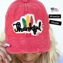 メッセージキャップ Thankful CAP トラッカーハット ダメージ加工 ベースボールキャップ ローキャップ コットンツイル レディース メンズ baseb...