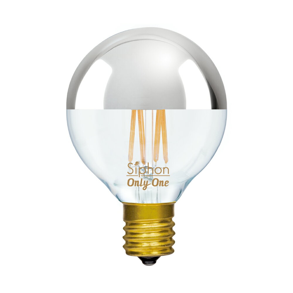Rakuten - BALL50:E17 ミラーシルバー　LED電球 LED電球 E17 調光対応 保障付 照明 おしゃれ CTSH LIGHT