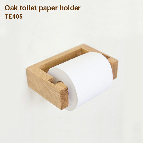 【マラソン期間中全品ポイントアップ】Oak Toilet Paper Holder【Oak Toilet Paper Holder トイレットペーパーホルダー トイレ 洗面所 ホルダー ペーパーホルダー 木 オーク材 インテリア デザイン おしゃれ 】