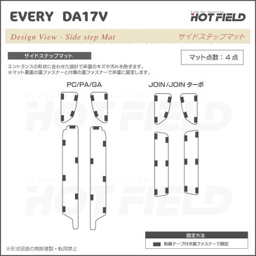 スズキ エブリィバン DA17V ステップマット ◆カジュアルチェック HOTFIELD 光触媒加工済み| 車 カーマット 内装パーツ カー用品 suzuki スズキエブリィ エブリイ パーツ アクセサリー フロア マット フロアーマット カスタムパーツ 車内