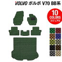 ボルボ V70 BB系 フロアマット トランクマット ラゲッジマット ◆カジュアルチェック HOTFIELD 光触媒抗菌加工 カーマット 内装 パーツ カー用品 車 アクセサリー カーアクセサリー ラゲッジ マット トランク フロアー マット volvo