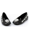 1031 by Ellie Shoes 013-BONES Bones And Skull Ballet Flat Childrens ガールズ ボーン＆スカル バレエ スリッパ/バレエ フラット