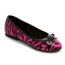 1031 by Ellie Shoes 013-ZEBRA Zebra Ballet Slipper. Childrens ガールズ ゼブラ/シマウマ バレエ スリッパ/バレエ フラット Color: フーシャ/ブラック ゼブラ アメリカから直送、受注からお届けまでは約2週間かかります。ご了承ください。 当店は、アメリカロサンゼルスを本店とする海外ショップです。 通関時に関税・輸入消費税が課税される可能性があります。 ・素材： PU 　　1031 by Ellie Shoes 013-ZEBRA Zebra Ballet Slipper. Childrensガールズ ゼブラ/シマウマ バレエ スリッパ/バレエ フラット