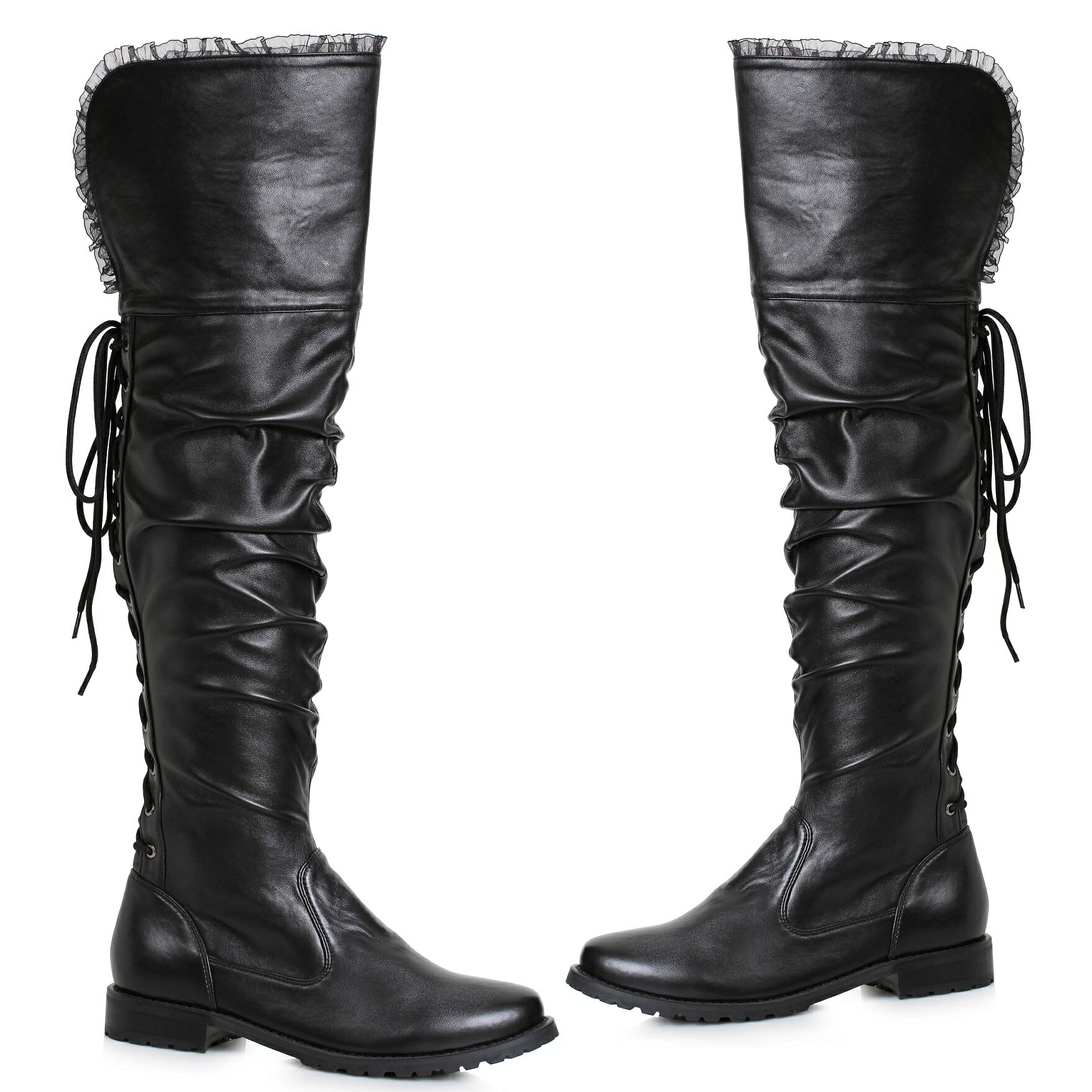 1031 by Ellie Shoes 181-TYRA　Women's Over The Knee Pirate Boot レディース オーバーニー パイレーツ ブーツ ハロウィンコスプレ ゴシック