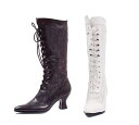 Ellie Shoes 253-REBECCA　Women's Boot with Lace レディース レース 編み上げ ニーハイブーツ ハロウィンコスプレ ビクトリアン ウィッチ ゴシック