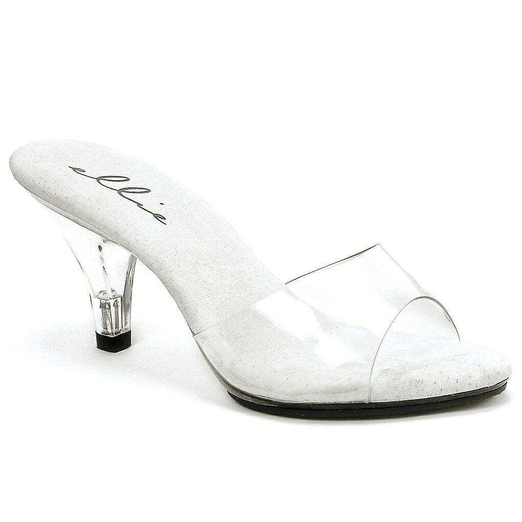 エリーシューズ Ellie Shoes 305-VANITY Clear Mule レディース クリア ミュール