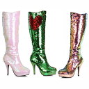 Ellie Shoes 421-GILLIAN WOMENeS MERMAID FLIP SEQUINS BOOT fB[X }[Ch tbv V[NC j[nC u[c nEBRXv X[p[q[[ S[S[