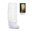 Ellie Shoes 455-HAPPY WOMENeS Light Up Platform And Fur fB[X vbgtH[ CgAbvt@[ j[nC u[c nEBRXv Cu tFXeBo