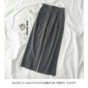 スラックス レディース ワイドパンツ スーツパンツ グレー ゆったり ロングパンツ 通勤 黒 ウエストゴム サマーパンツ 夏 長ズボン 薄手 春秋
