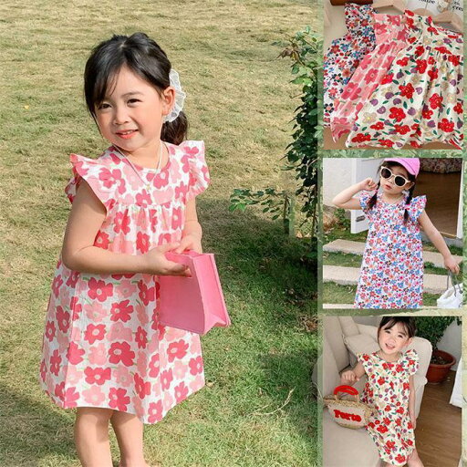 ワンピース ベビー ノースリーブ 子供服 春夏 女の子 キッズワンピース ロングワンピース チュニック ジュニア 可愛い 花柄 90 100 110 120 130 140 ワンピース ベビー ノースリーブ 子供服 春夏 女の子 キッズワンピース ロングワンピース チュニック ジュニア 可愛い 花柄 90 100 110 120 130 140