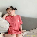 tシャツ ルームウェア Tシャツワンピ かわいい ルームワンピース ナイトドレス 春 半袖 秋 夏 キッズ ナイトウェア 子供服 寝間着 130 薄(4)