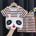 セットアップ キッズ 上下セット 子供服 男の子 女の子 綿 半袖tシャツ ハーフパンツ ショートパンツ ルームウェア おしゃれ ベビー服 夏服 73|詳細画像