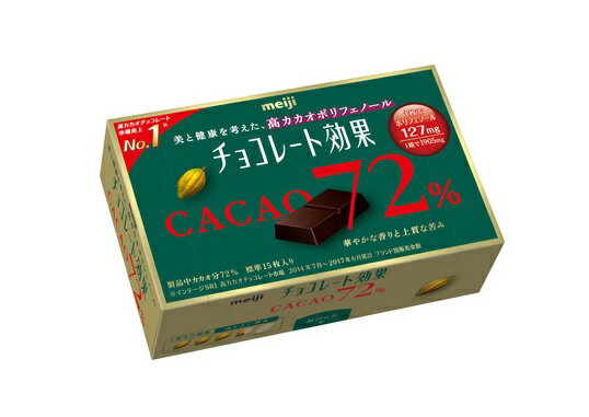 明治チョコレート効果 カカオ72％BOX 60箱 高カカオチョコレート【meiji お菓子】