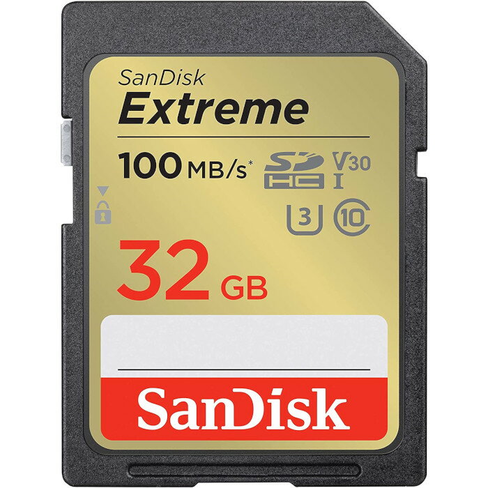 SDHCカード SDSDXVT-032G-GNCIN 32GB SanDisk サンディスク Extreme UHS-I U3 V30 4K UHD Class 10 100MB/s 海外リテール