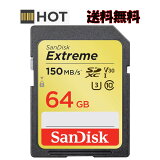 SDXC SDSDXV6-064G 64GB SanDisk ǥ Extreme UHS-I U3 V30 Class 10 150MB/s ơ