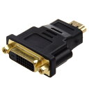 DVI-Dデュアルリンク(24+1pin)の信号をHDMIに、またはHDMIをDVI-Dへ変換する小型のアダプタです。 特別な設定や電源などは不要。各端子への接続のみで、最大1080pに対応した高画質映像の変換および出力が可能です。 端子部分には錆に強く信号減衰の少ない金メッキプラグを採用しており、画質の劣化を抑えています。・カラー：ブラック・主材質：PVC、金属 ・端子形状：DVI-D(24+1pin)メス⇔ HDMI タイプA オス・対応解像度：最大1080p・セット内容：変換アダプタのみ ※出品物は変換アダプタのみ、HDMIケーブル、DVIケーブルなどは付属しておりません ※DVI-I(24+5pin)やシングルリンク(18+1または5pin)などのDVI端子には対応しません。ご購入前にはコネクタ形状をよくお確かめください。 ※音声の入出力には非対応です。※接続される機器によってはご使用できない場合がございますが、対応機器の詳細につきましてはお答えできません。 ※日本語説明書は付属いたしません。また、接続や使用方法についてのサポートは行っておりません。 ◇送料について ゆうメール(または定形外郵便) 限定送料無料！（代引きはゆうメール不可） 代引きをご希望の場合は別途送料が必要になります。 ※ゆうメール(または定形外郵便)配送商品について ゆうメール配送商品は基本的に 追跡なし、ポスト投函での配送となります。 商品発送より3〜7日程度でお届けとなります。 また、万が一サイズ等の理由でポスト投函が出来なかった場合、不在届が投函されます。 その際に長期間ご連絡がない場合、当店への返送が行われます。 再配達には追加料金がかかることになりますので、予めご了承の程お願いします。 商品が到着しない等あります場合、ポストの方をご確認ください。 ※楽天のシステムは追跡番号と連動する都合上、お届けのステータスは「出荷準備中」から変わらない仕様となります。 商品発送の確認は発送メール、購入履歴よりショップからのメール一覧をご確認ください。 ■並行輸入商品のご注文に関しての注意事項■ ※生産ロットによりロゴデザインの変更、ロゴが無い場合がございます ※日本語の詳細なマニュアルは付属しません。 ※取付や使用によるトラブル等に関し弊社の保障は一切ございません ※輸入商品のため小傷や汚れ等ある場合がございます ※仕様やデザイン、パッケージ等は予告なく変更される場合がございます ※追跡番号無し定形外簡易梱包となります ※製造時期により外観や仕様に若干の変更がある場合がございます。予めご了承ください。