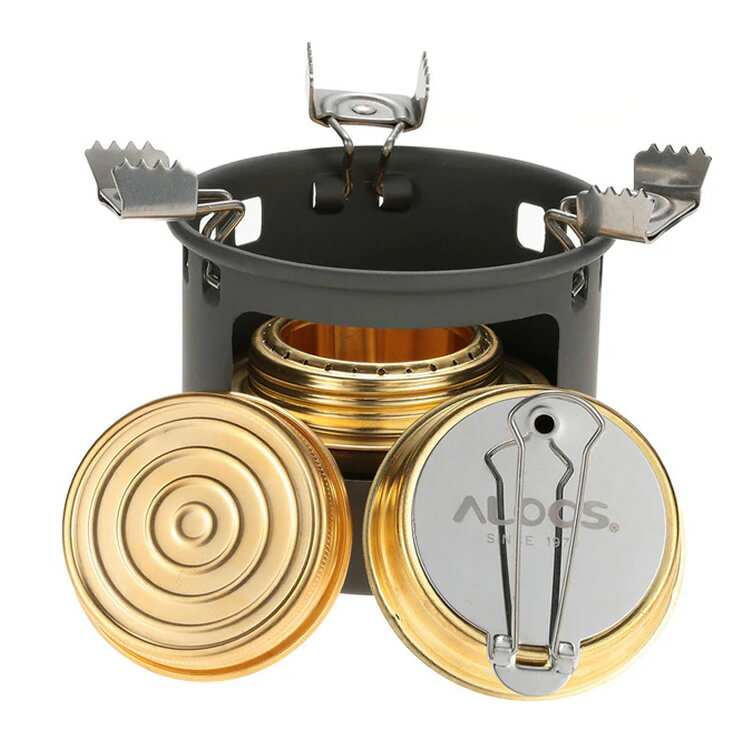 ALOCS アルコールバーナー ゴトク(五徳)付き シングルバーナー 滑り止め キャンプストーブ ALOCSB13通販格安セール情報 楽天 通販