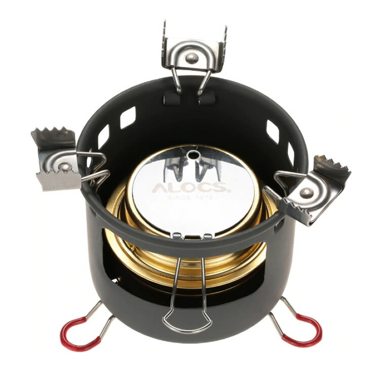 ALOCS アルコールバーナー ゴトク(五徳)付き シングルバーナー 滑り止め キャンプストーブ ALOCSB13通販格安セール情報 楽天 通販