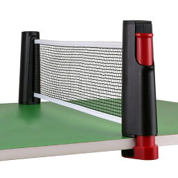 ポータブル卓球用ネット 最大幅1.9m 伸縮式 ご家庭のテーブルが卓球台に 取付簡単 クランプ式支柱 収納便利 軽量 簡易型ピンポンネット アウトドアでも 携帯式卓球ネット PPN190C