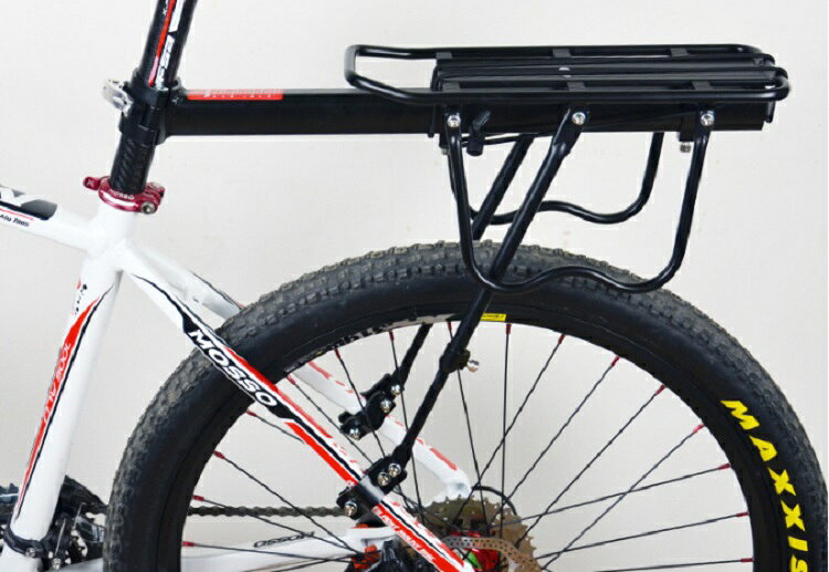 自転車荷台 汎用 シェルフ キャリア 後付け 軽量 着脱式 伸縮自由 反射板付き 固定...
