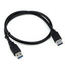 USB3.0ハイスピードケーブル 57cm USB3.0 Aオス⇔Aオス高速伝送ケーブル 最大5Gbps 高導電性 干渉防止多層シールド 耐久性抜群 外付けドラ...